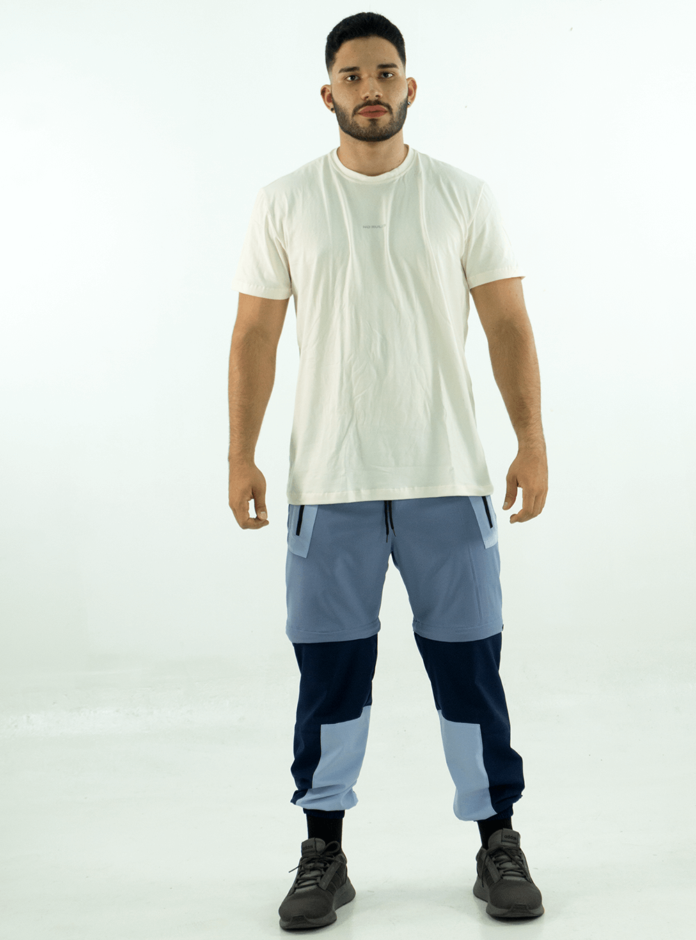BLUE CASUAL 2-IN-1 JOGGER