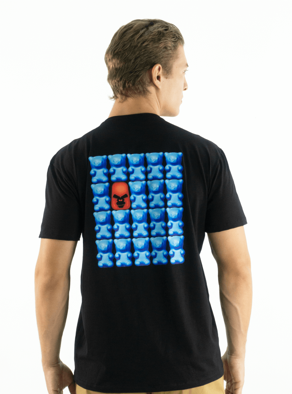 BLACK 'BEARS' T-SHIRT