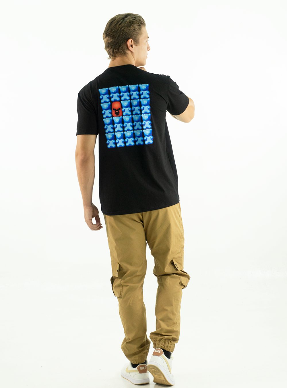 BLACK 'BEARS' T-SHIRT