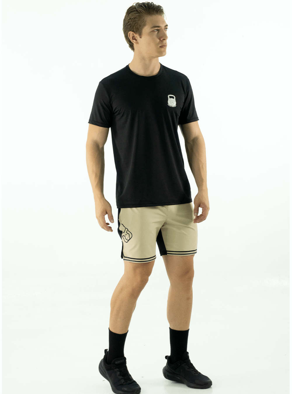 BEIGE CROSSFIT 3.0 SHORTS
