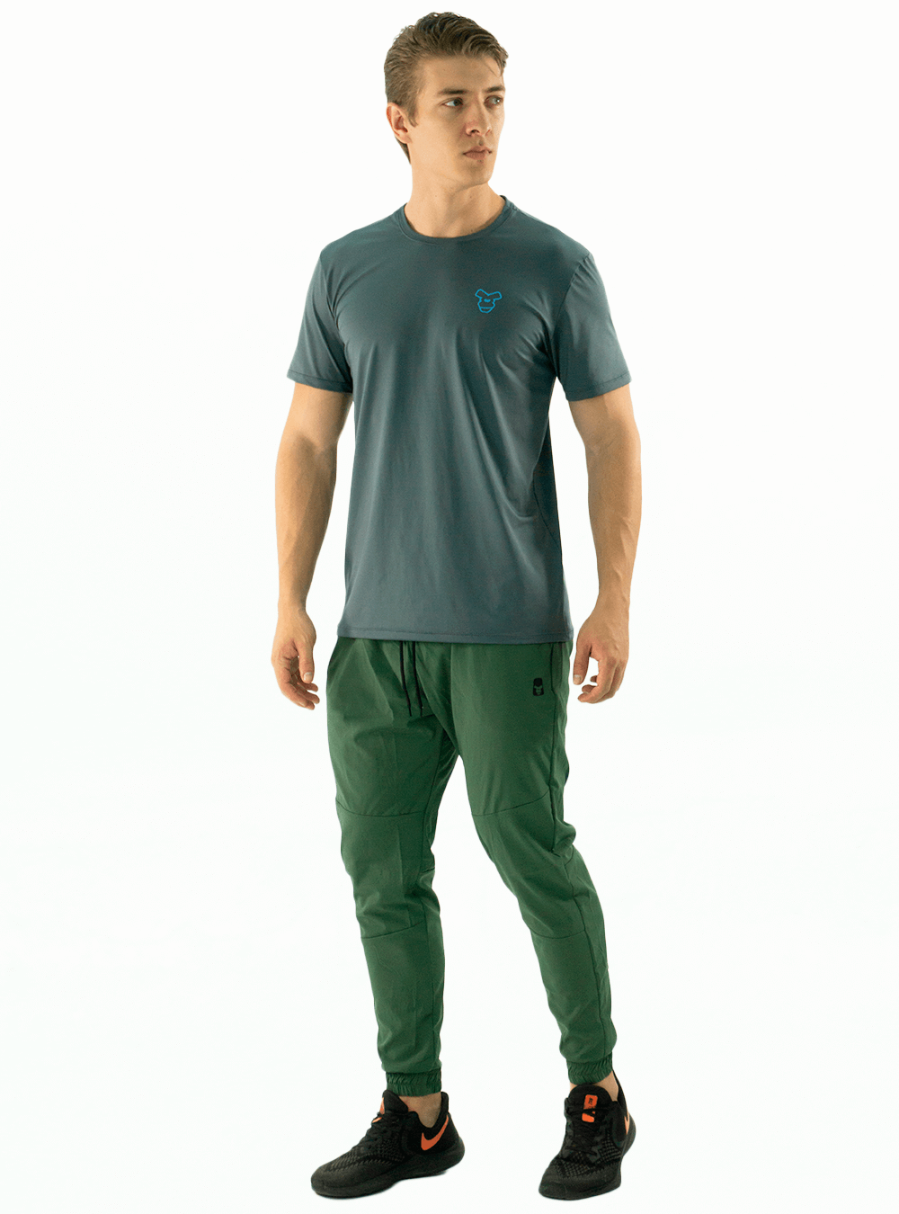 ATHLETIC LIGHT-WEIGHT UNISEX JOGGER MILITARY GREEN