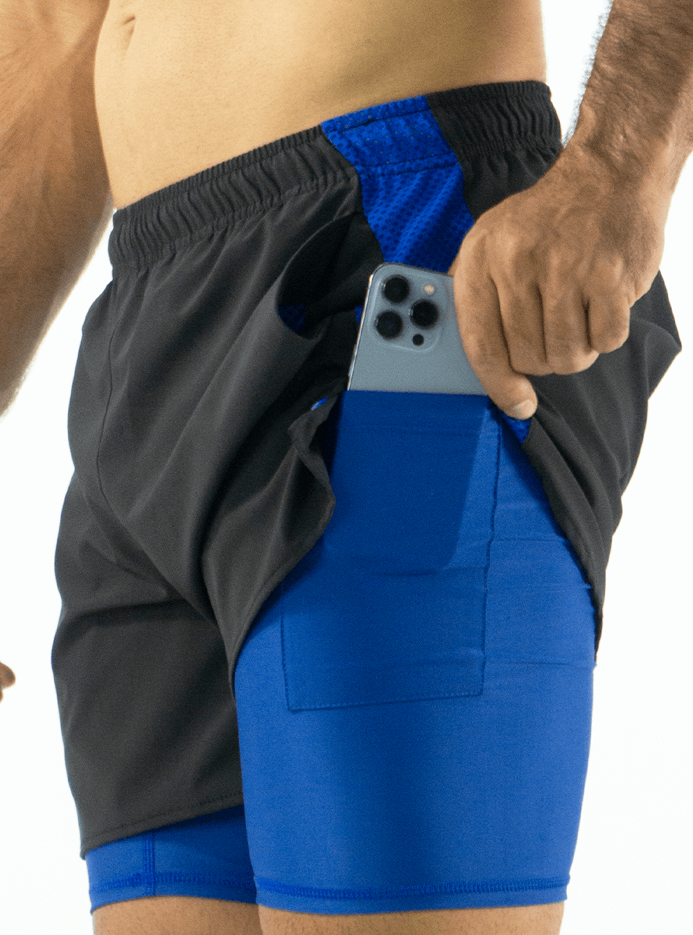 RUNNING DARK BLUE SHORTS