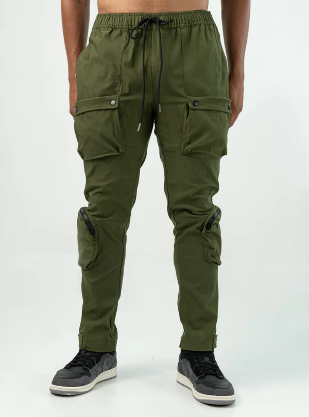 PANTALONES CARGO UTILITY VERDE MILITAR 'BE'