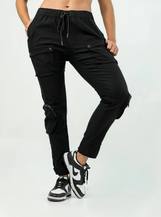 BLACK CARGO 'BE' UTILITY PANTS