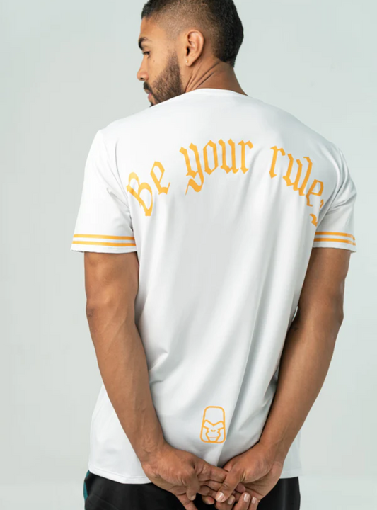 CAMISETA DRY-FIT 'BE YOUR RULES' BLANCO