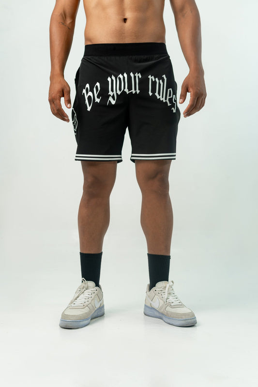 SHORT NEGRO UNISEX 'BE YOUR RULES' 