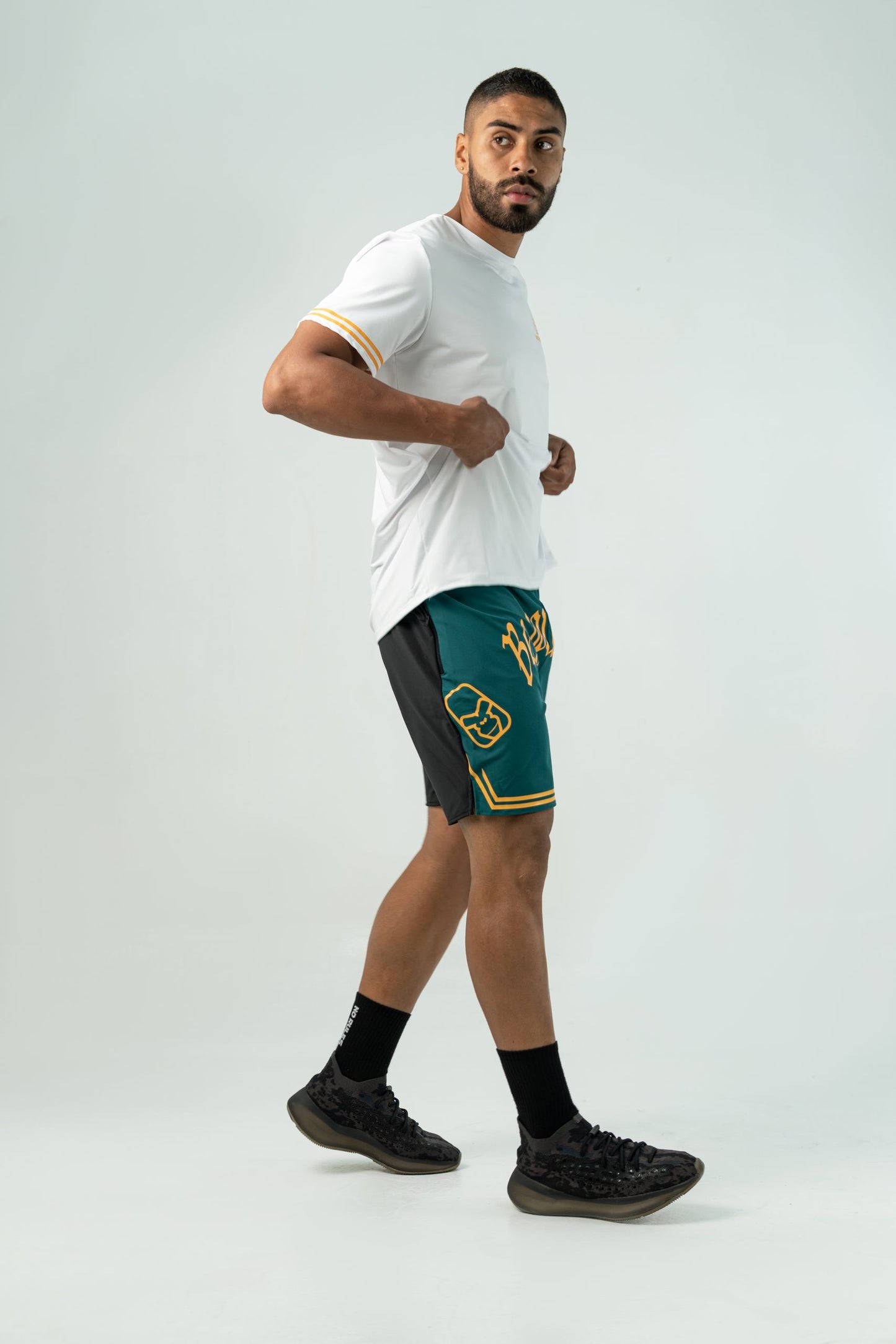 'BE YOUR RULES' UNISEX TEAL SHORTS