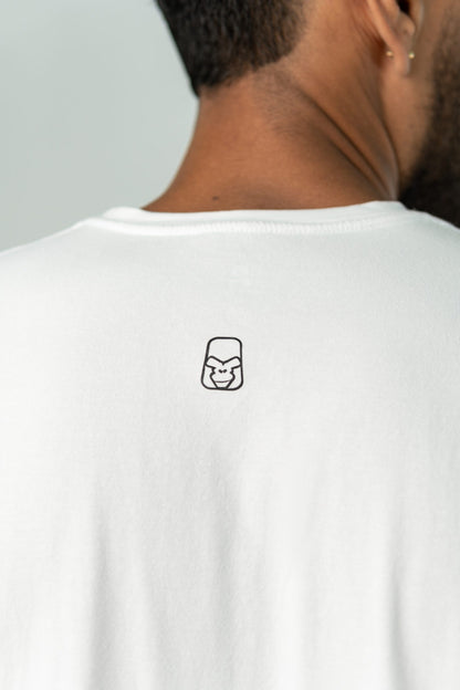 WHITE LOOSE FIT UNISEX 'BE YOUR RULES' T-SHIRT