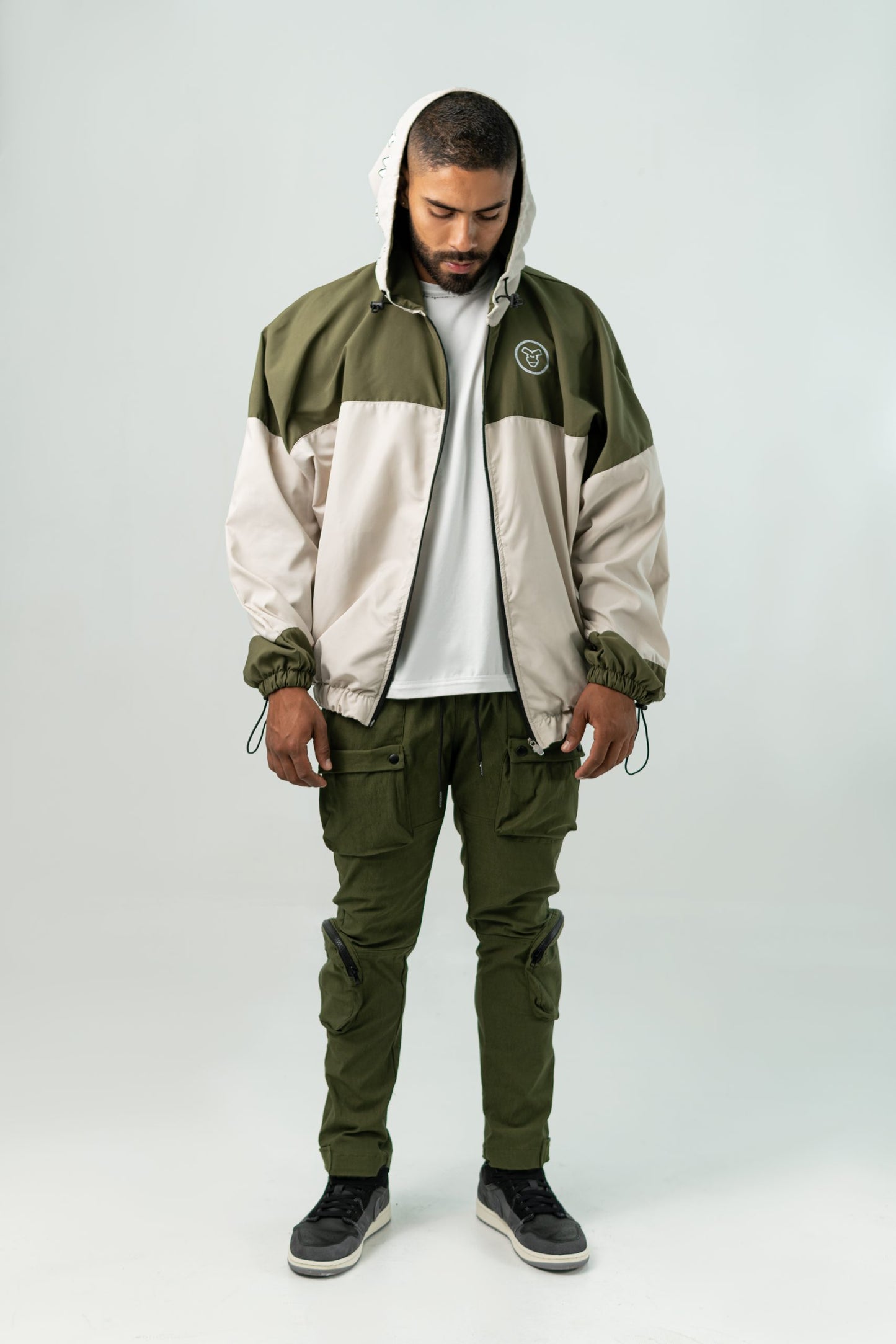 GIVE ME A MILITARY GREEN WATEPROOF JACKET