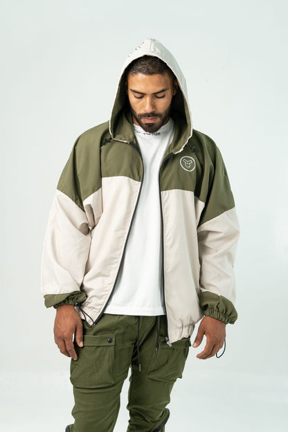 GIVE ME A MILITARY GREEN WATEPROOF JACKET