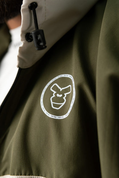 GIVE ME A MILITARY GREEN WATEPROOF JACKET