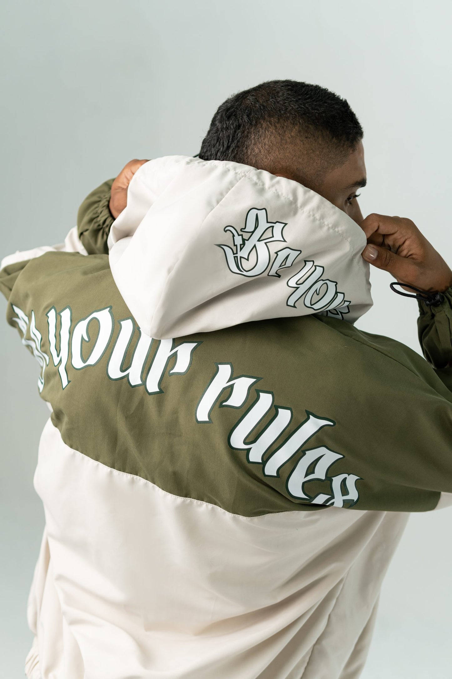 GIVE ME A MILITARY GREEN WATEPROOF JACKET