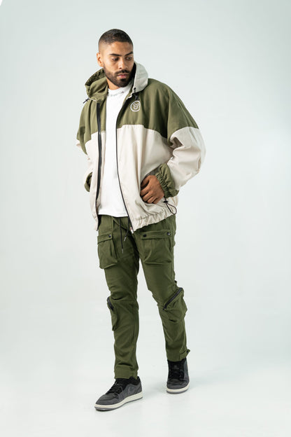 GIVE ME A MILITARY GREEN WATEPROOF JACKET