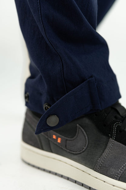 DARK BLUE 'BE' UTILITY CARGO PANTS