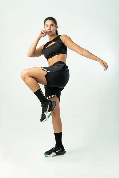 'BE YOUR RULES' UNISEX BLACK SHORTS