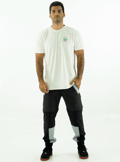 BLACK CASUAL 2-IN-1 JOGGER