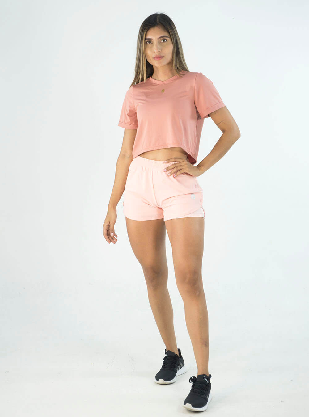 2 IN 1 RUNNING PEACH SHORTS