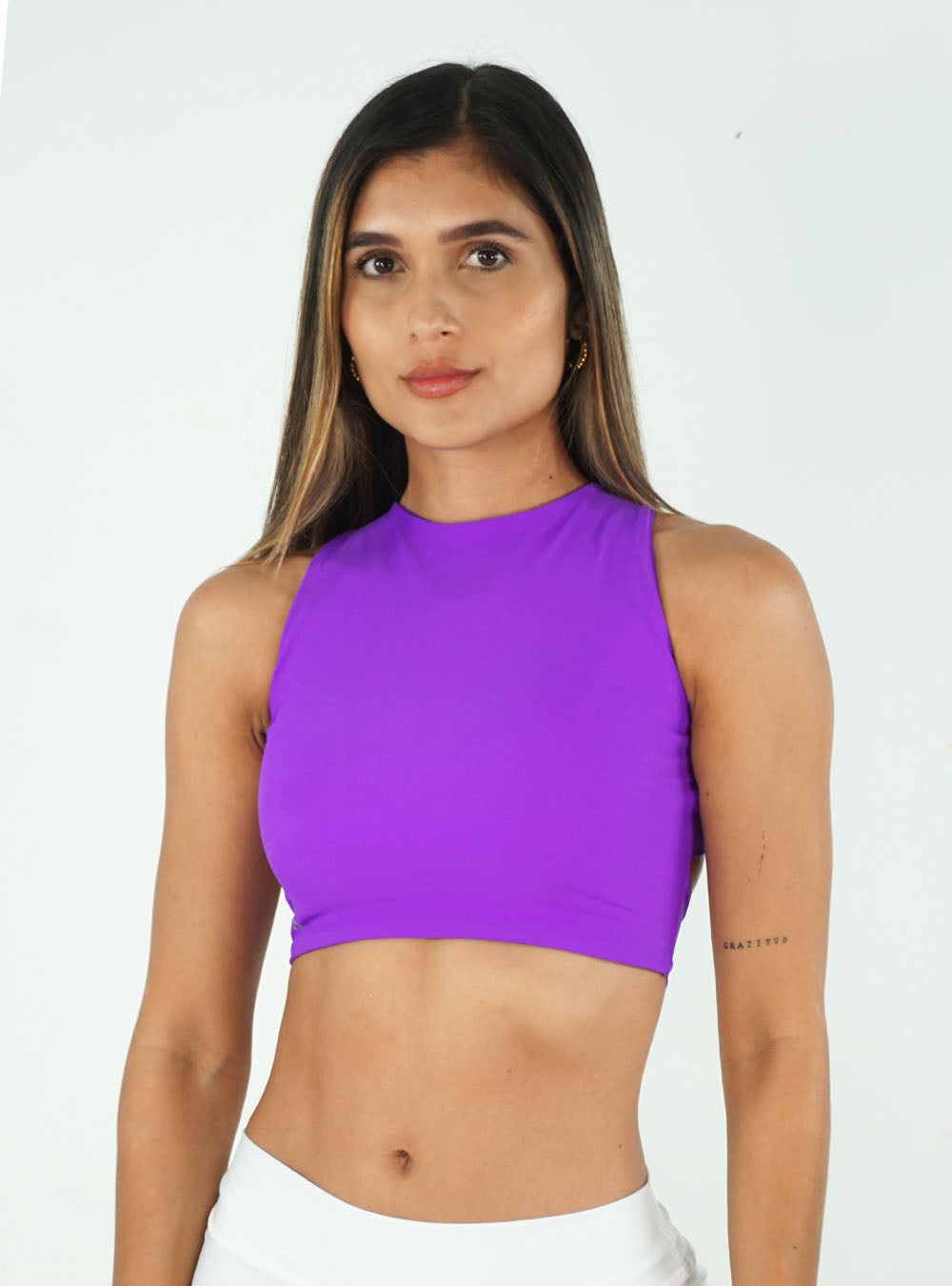 PURPLE BRAIDED TOP