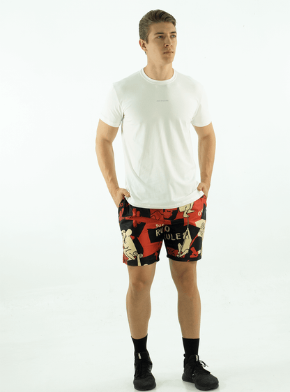 WHITE COTTON T-SHIRT WITH HORIZONTAL LOGO
