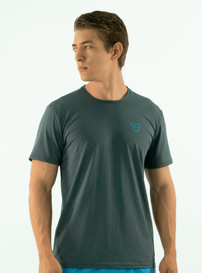 DRY-FIT 'MONKEY 3D' PRINTED GREY T-SHIRT