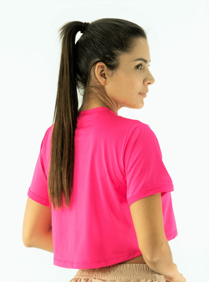 DRY-FIT W FUSCHIA CROP TOP