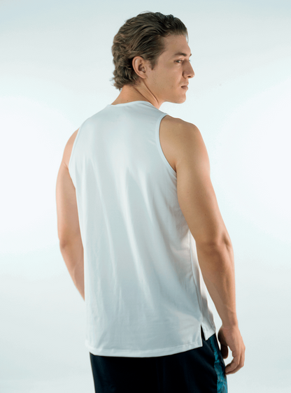 MUSCLE TANK TOP WHITE