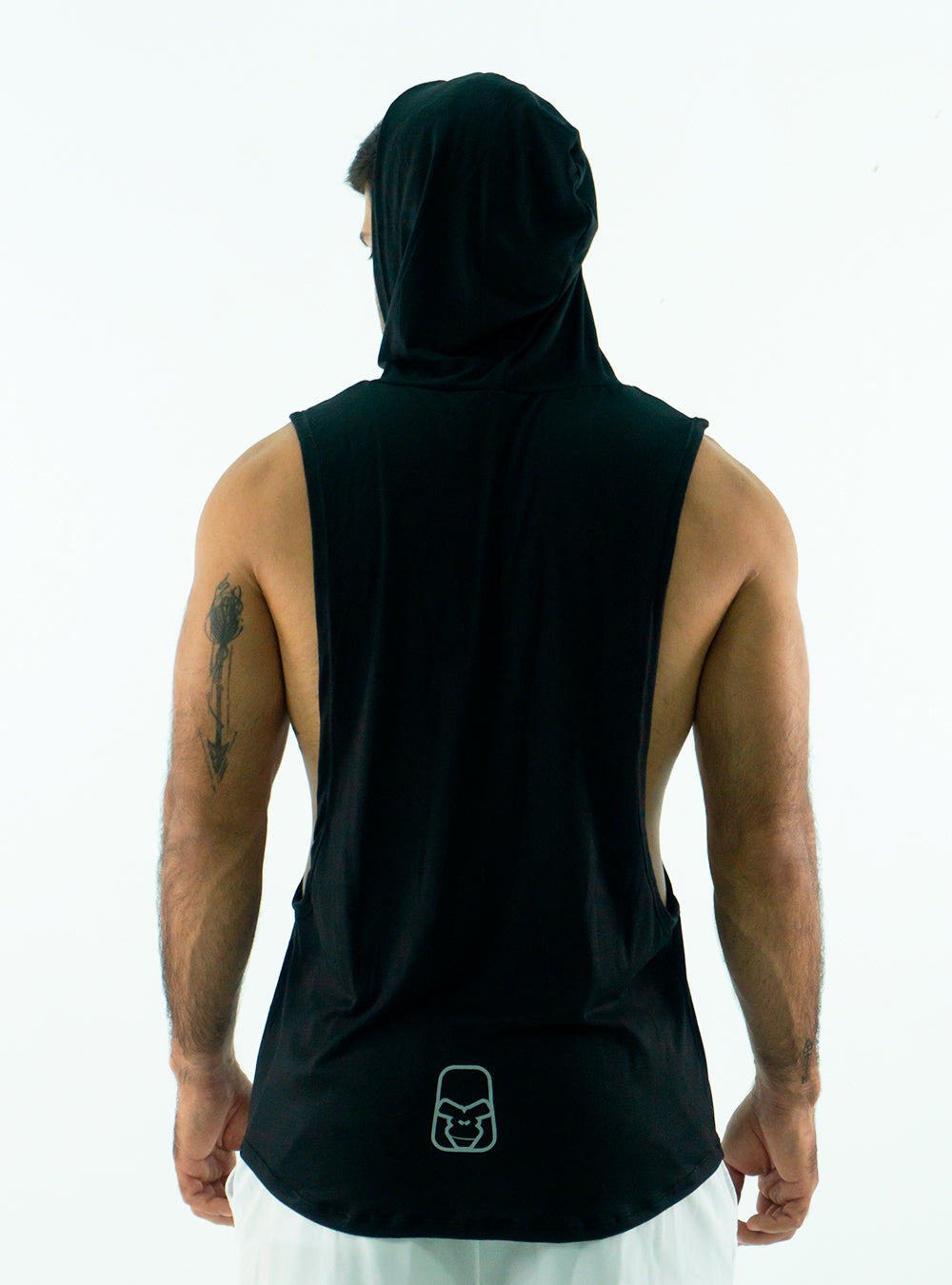 HOODIE MUSCLE BLACK TANK TOP
