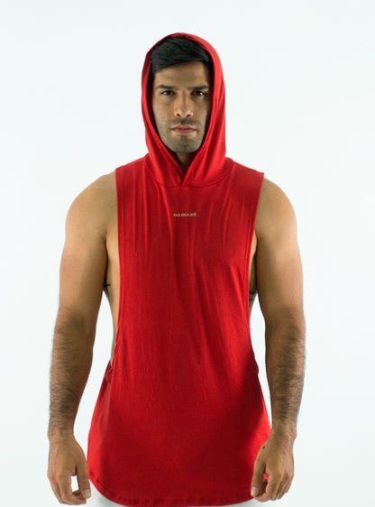 HODDIE MUSCLE RED TANK TOP