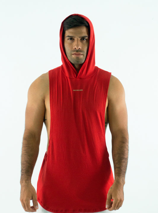 HODDIE MUSCLE RED TANK TOP