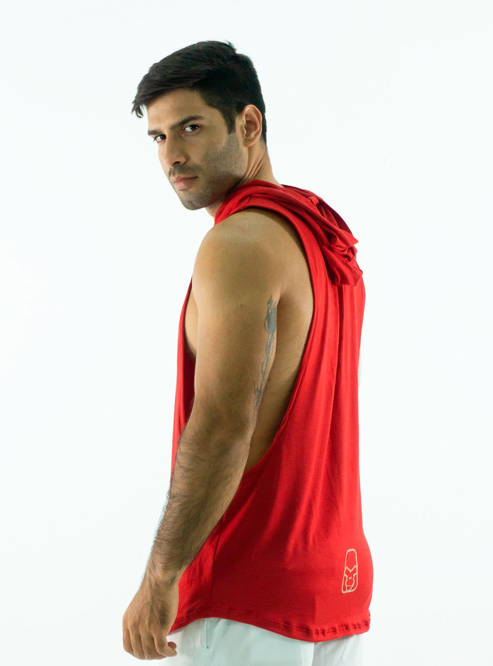 HODDIE MUSCLE RED TANK TOP