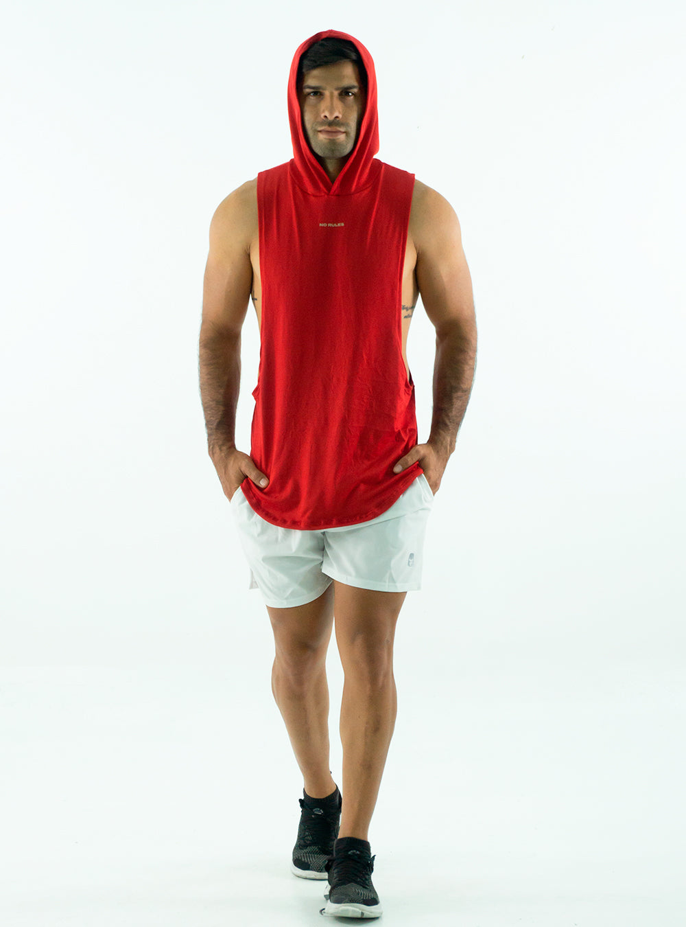 HODDIE MUSCLE RED TANK TOP