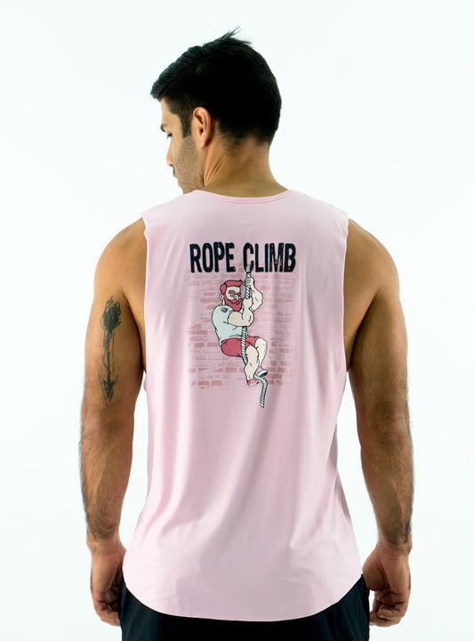 CAMISETA DE TIRANTES MUSCLE SIN COSTURAS 'ROPE CLIMB'