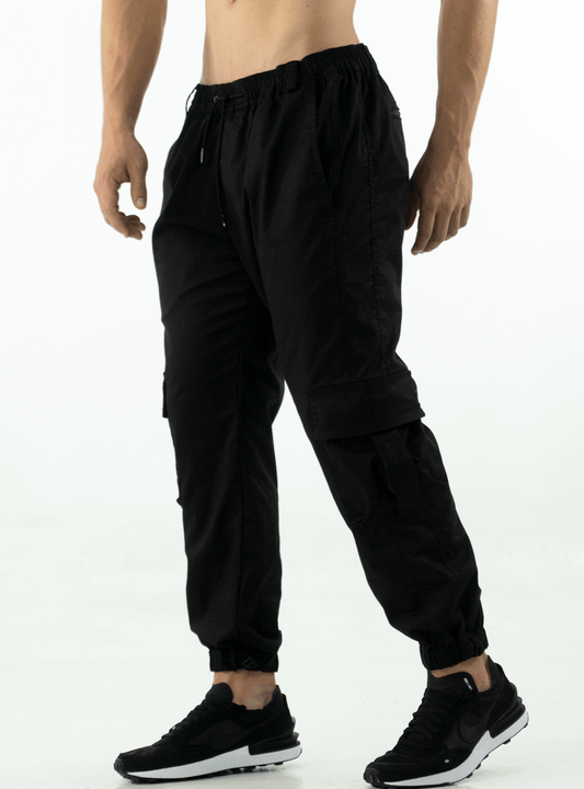 URBAN UNISEX CARGO BLACK PANTS
