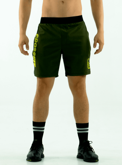 MILITARY GREEN CROSSFIT SHORTS 3.0