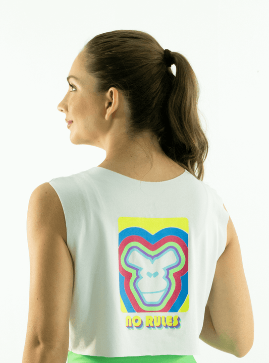 SEAMLESS 'RAINBOW' CROP TOP