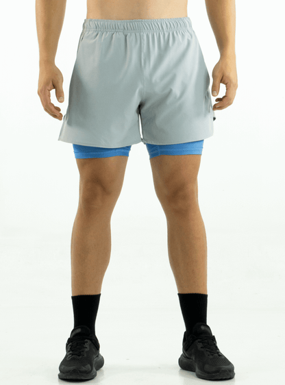 GREY RUNNING SHORTS