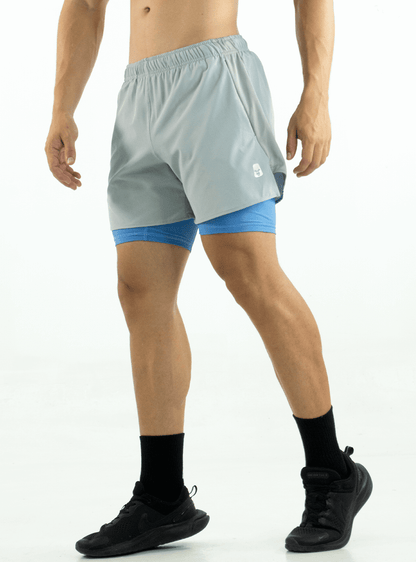 GREY RUNNING SHORTS