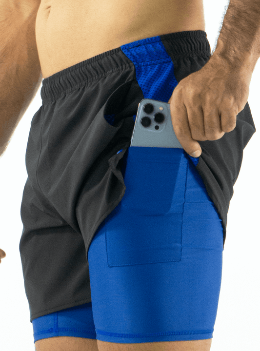 RUNNING DARK BLUE SHORTS