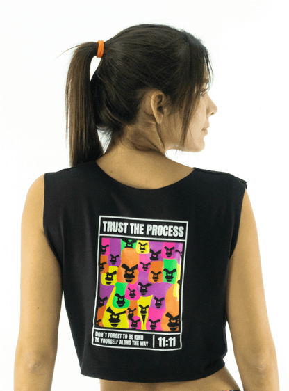 SEAMLESS 'THE PROCESS' CROP TOP