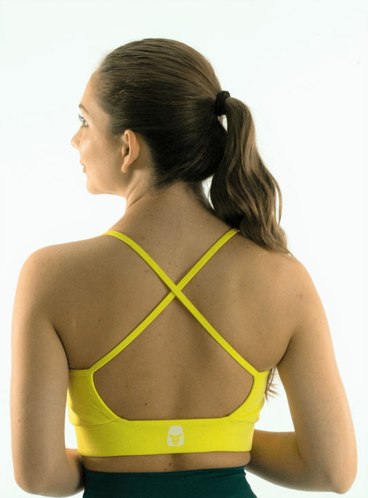 NEON YELLOW CROSSOVER TOP