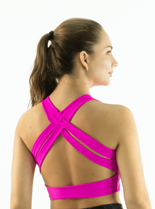 MAGENTA BRAIDED TOP